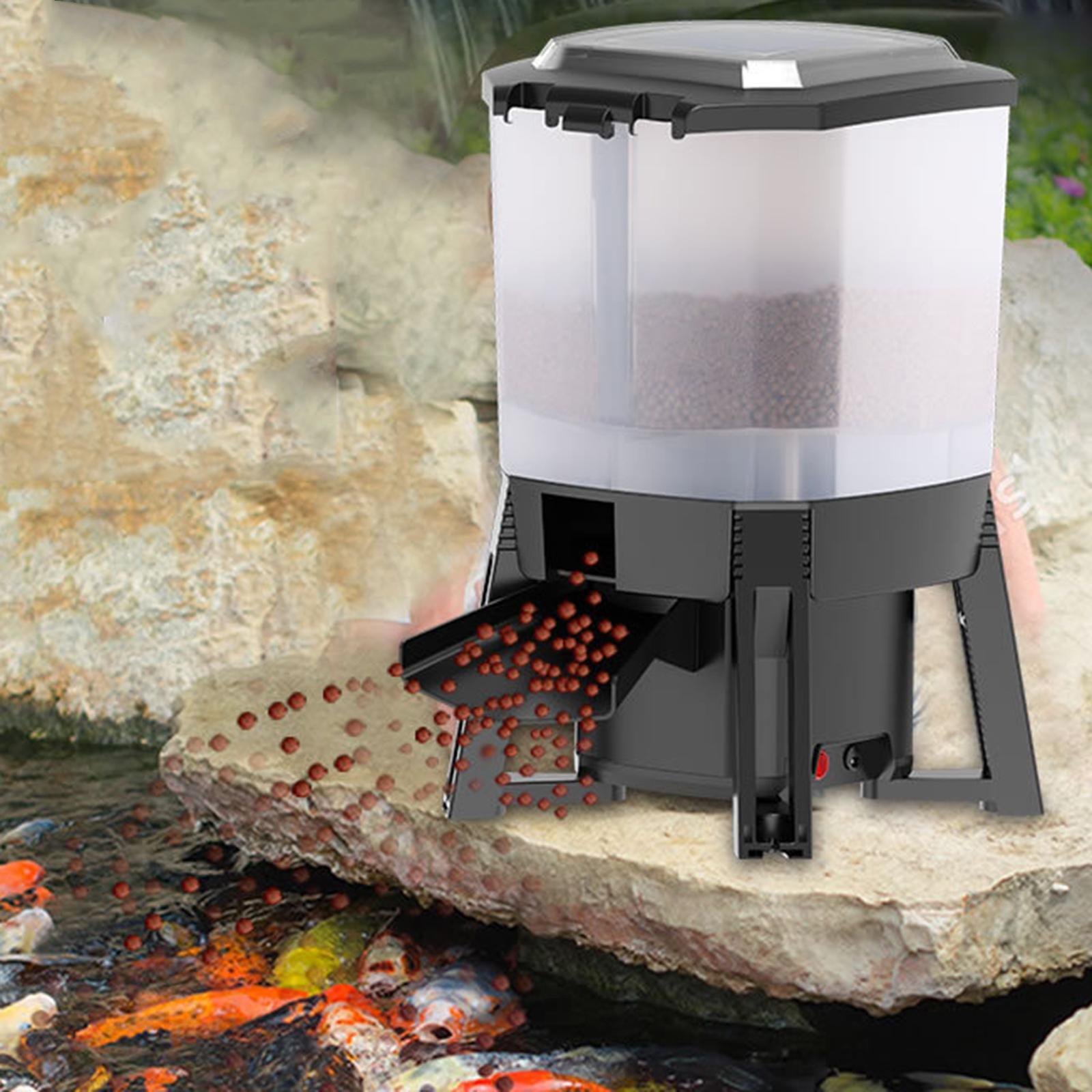 Aquarium Fish Auto Feeder - 6L Adjustable Solar Automatic Aquarium Feeder
