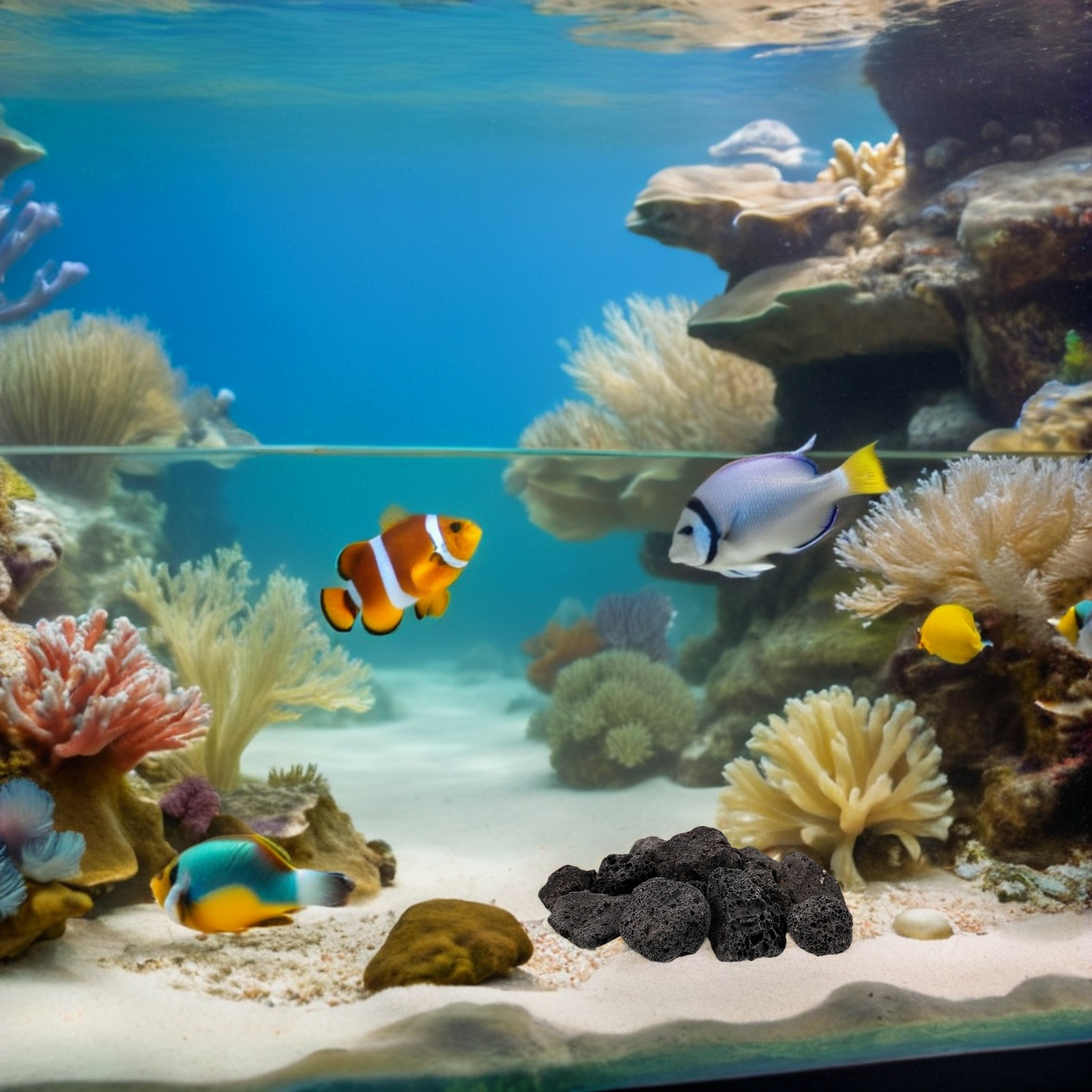 Aquarium Decoration Rock - Aquarium Rocks Volcanic Decorative Stone Faux