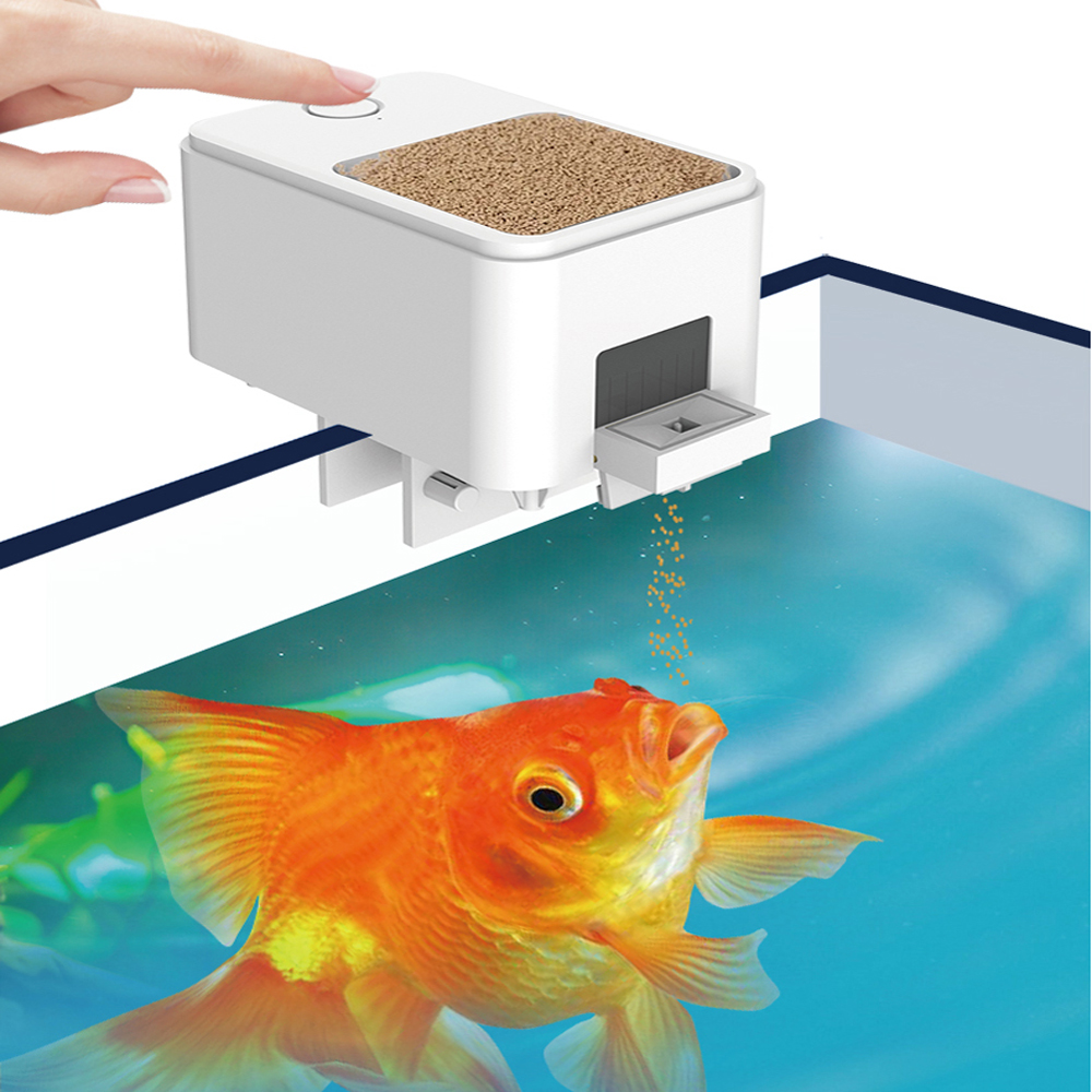 Aquarium Fish Auto Feeder - 100ML Large Capacity Fish Feeder Mobilephone
