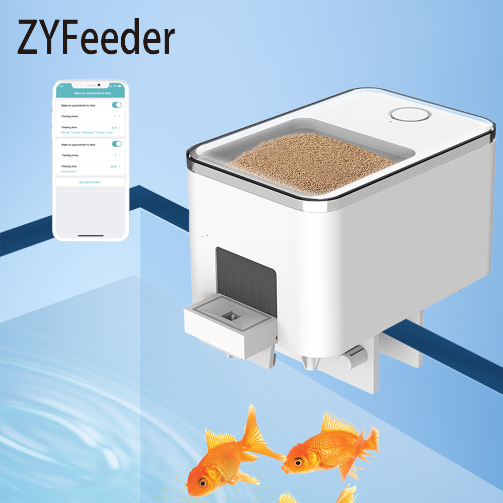 Aquarium Fish Auto Feeder - 1PC WIFI/Button Version automatic fish feeder,