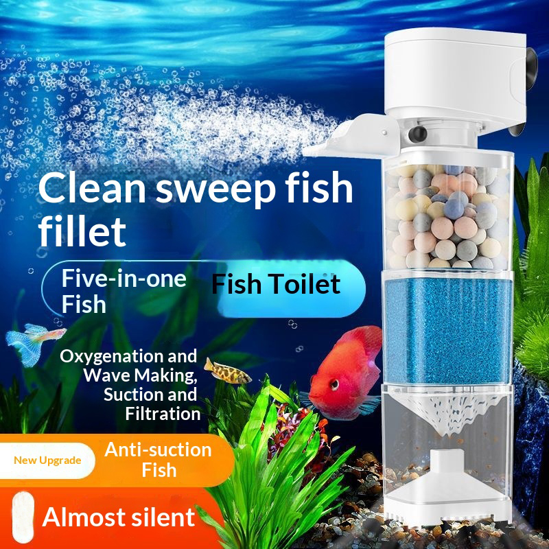 Aquarium Fish Care - 6 In1 Aquarium Filter Pump Fish