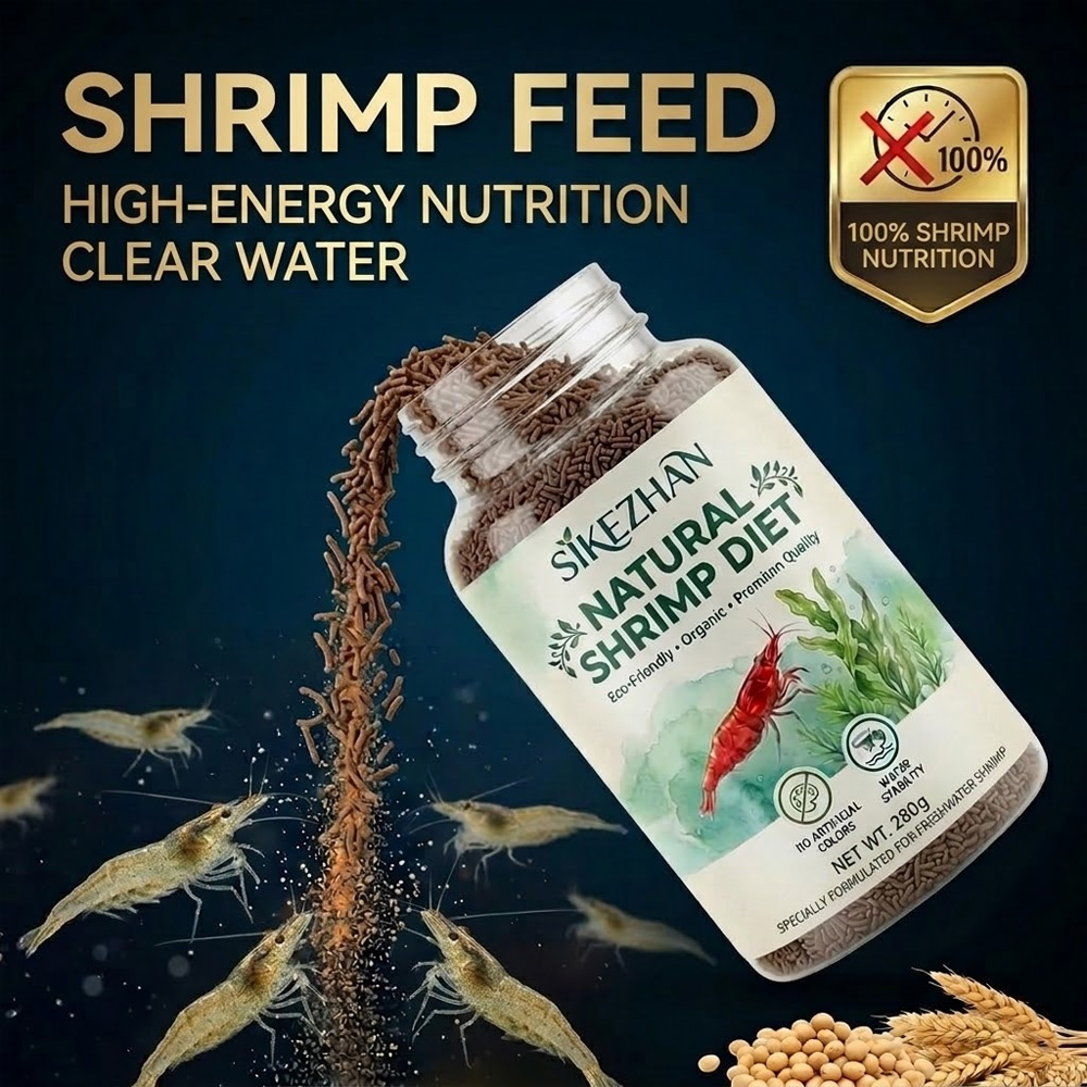 Aquarium Fish Food - 280g Shrimp Feed Granules Premium Nutrition