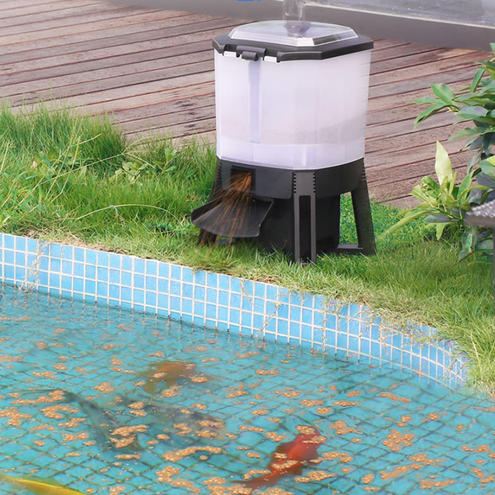 6L Adjustable Solar Automatic  - Aquarium Fish Auto Feeder ulasan dan harga
