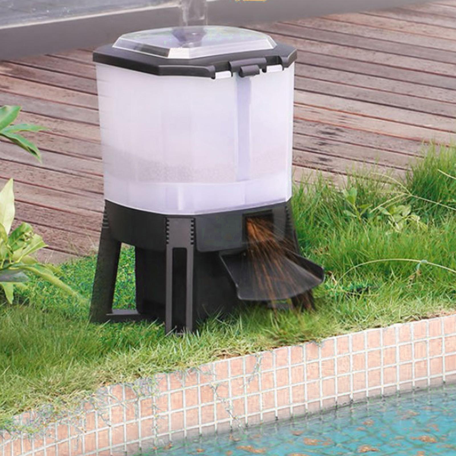 6L Adjustable Solar Automatic  - Aquarium Fish Auto Feeder ulasan dan harga