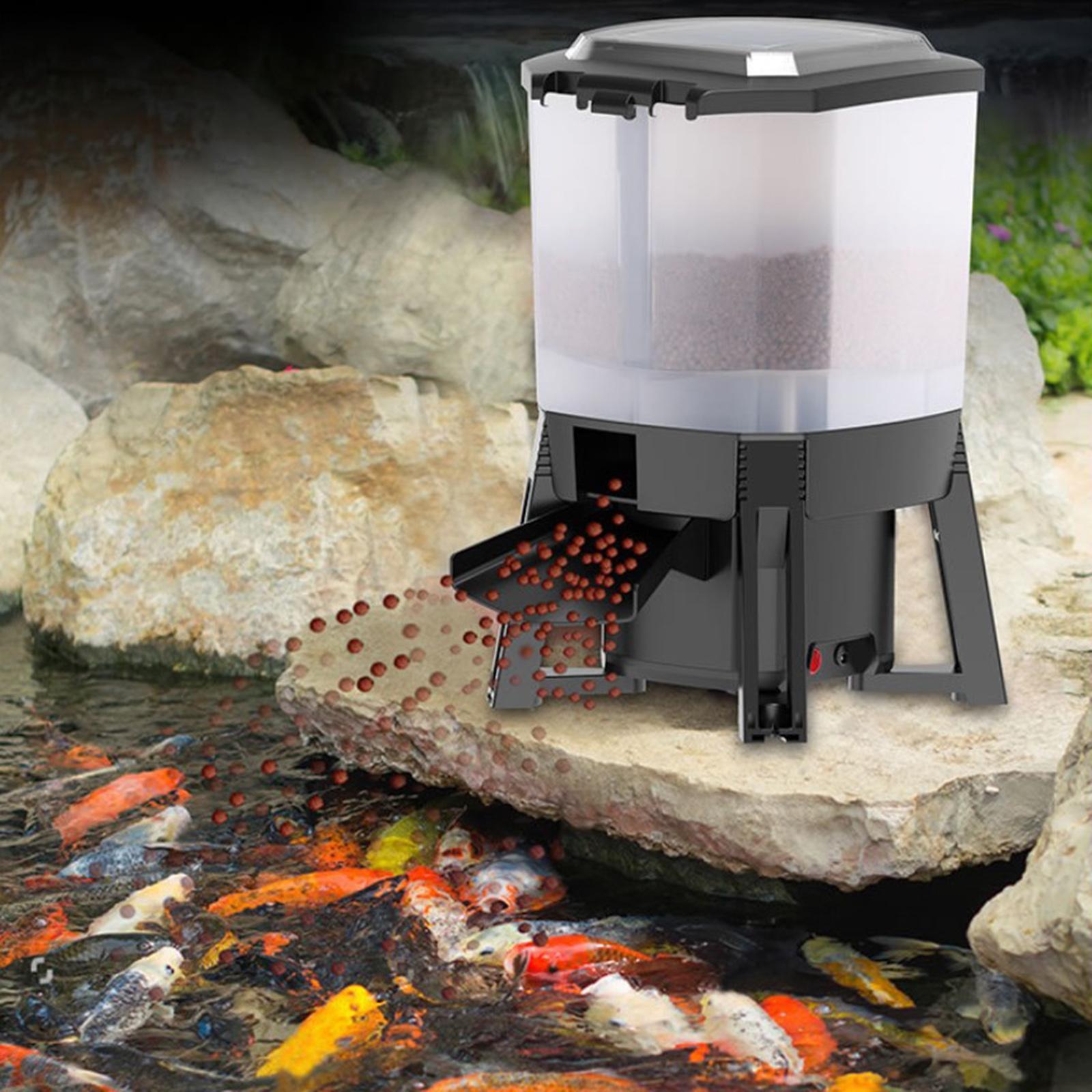 6L Adjustable Solar Automatic  - Aquarium Fish Auto Feeder ulasan dan harga