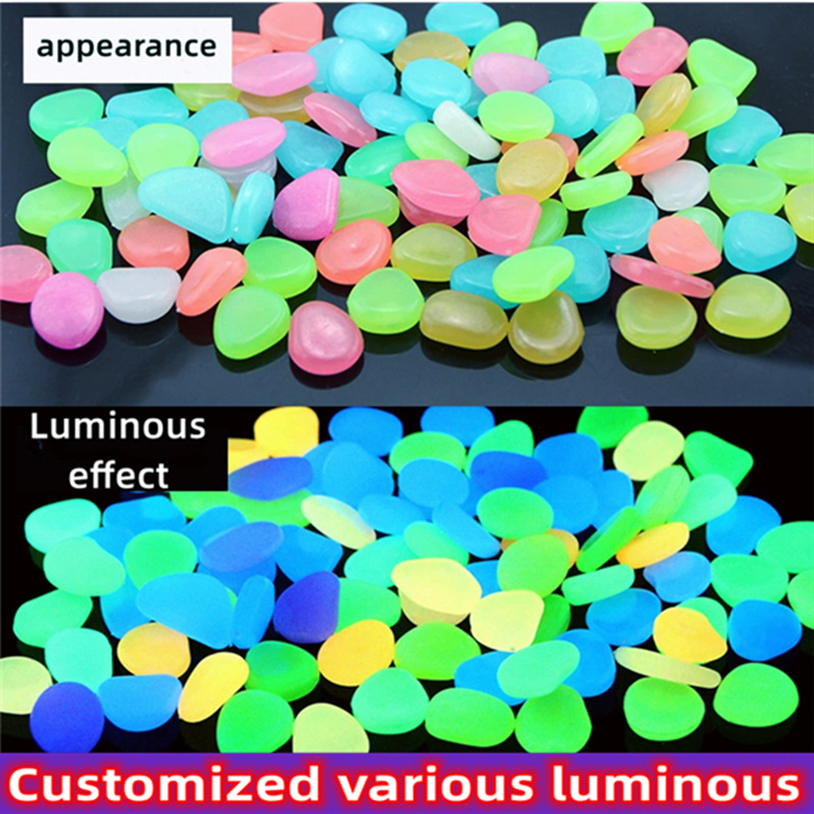 200-1000 Pcs Luminous Rock Sto - Aquarium Decoration Rock ulasan dan harga