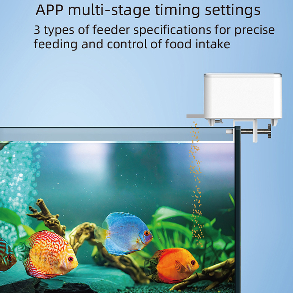 WiFi Smart Automatic Feeder Aq - Aquarium Fish Auto Feeder ulasan dan harga