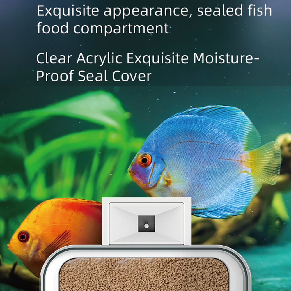 WiFi Smart Automatic Feeder Aq - Aquarium Fish Auto Feeder ulasan dan harga