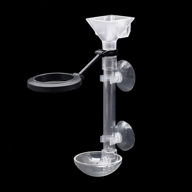 Acrylic Aquarium Fish Feeder T - Aquarium Fish Food ulasan dan harga