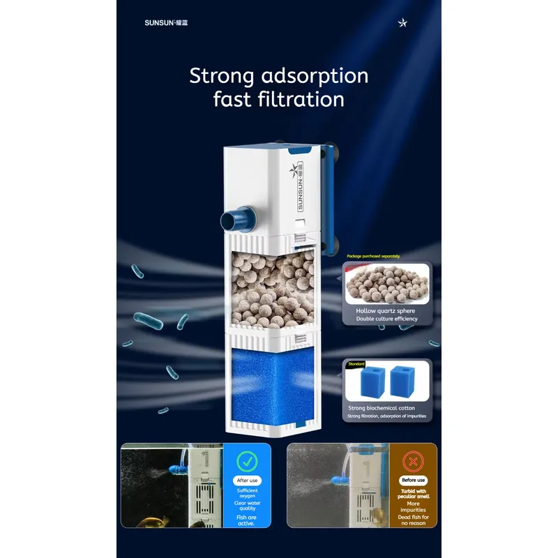 Submersible Filter for Small A - Fish Tank Filter Aquarium ulasan dan harga