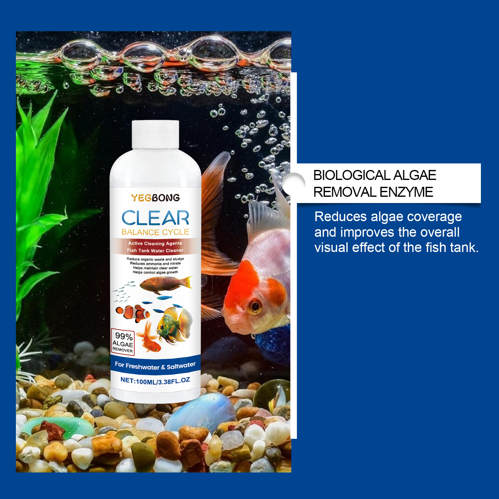 Aquarium Water Clarifier 100ml - Aquarium Fish Care ulasan dan harga