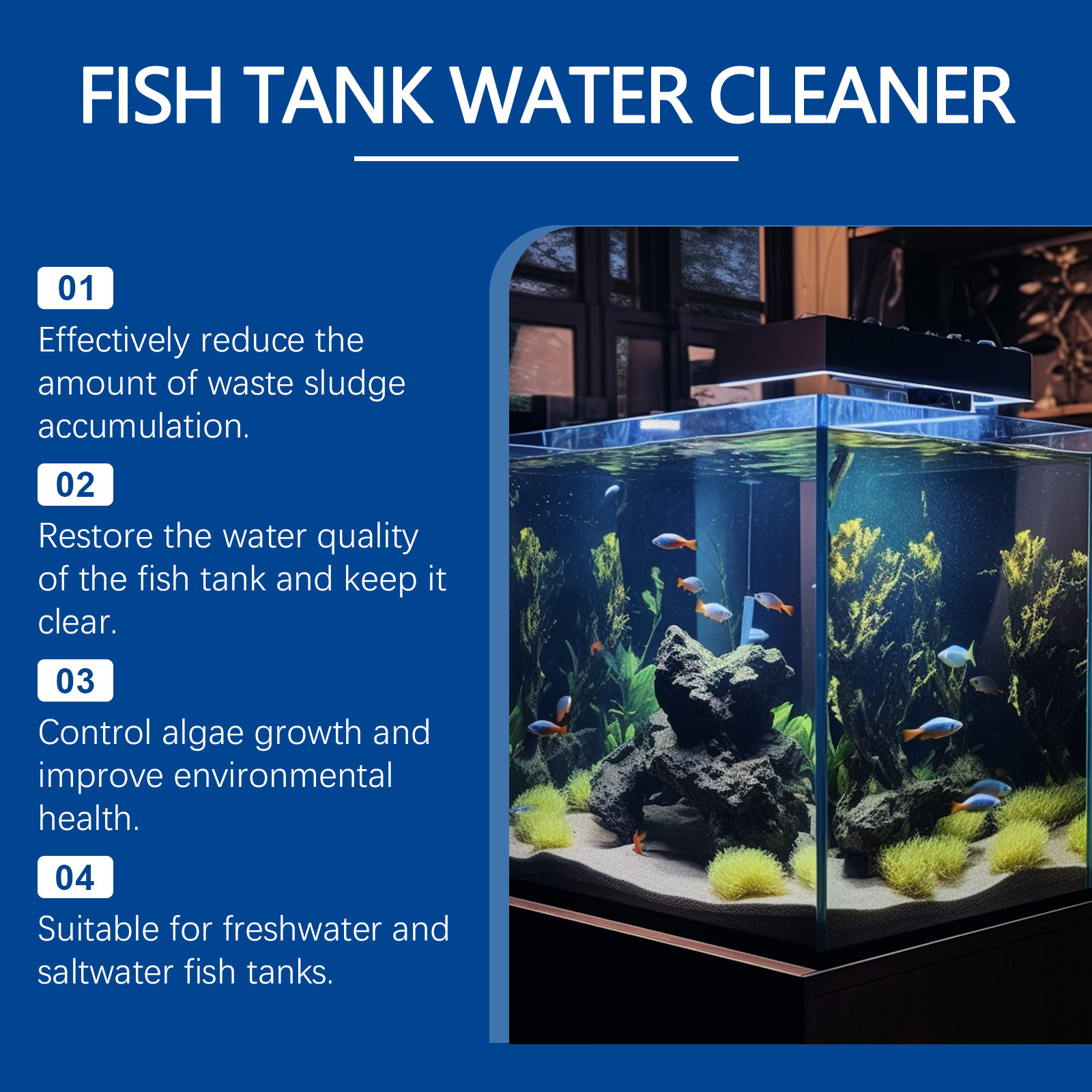 Aquarium Water Clarifier 100ml - Aquarium Fish Care ulasan dan harga