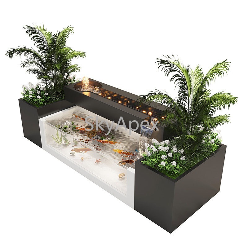 Stainless Steel Finished Court - Aquarium Xxl ulasan dan harga