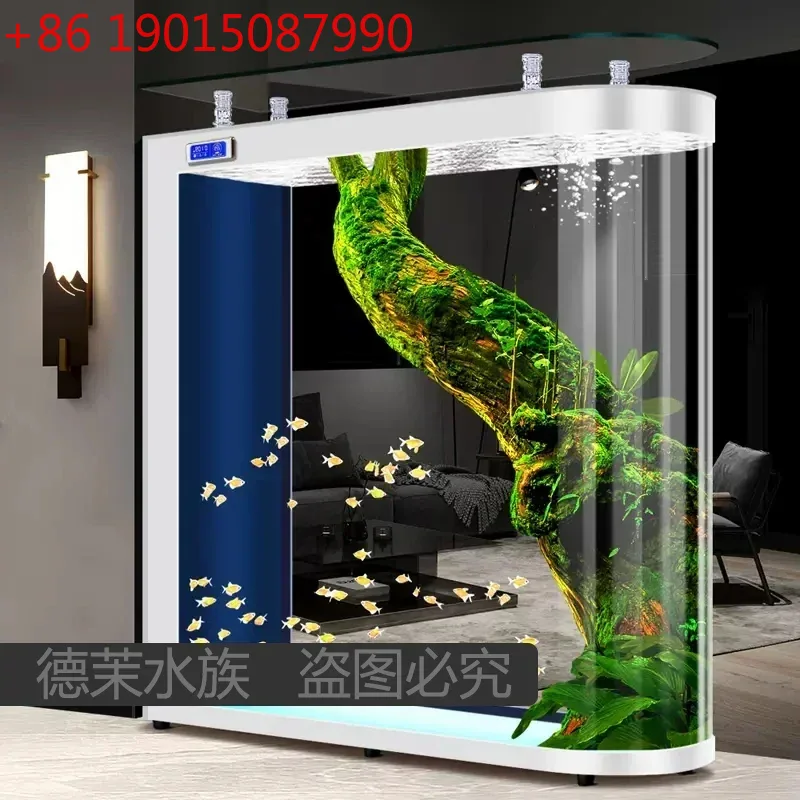 Floor-to-ceiling glass fish ta - Aquarium Xxl ulasan dan harga