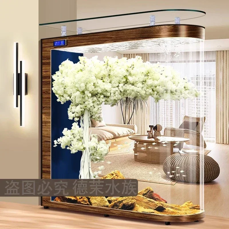 Floor-to-ceiling glass fish ta - Aquarium Xxl ulasan dan harga
