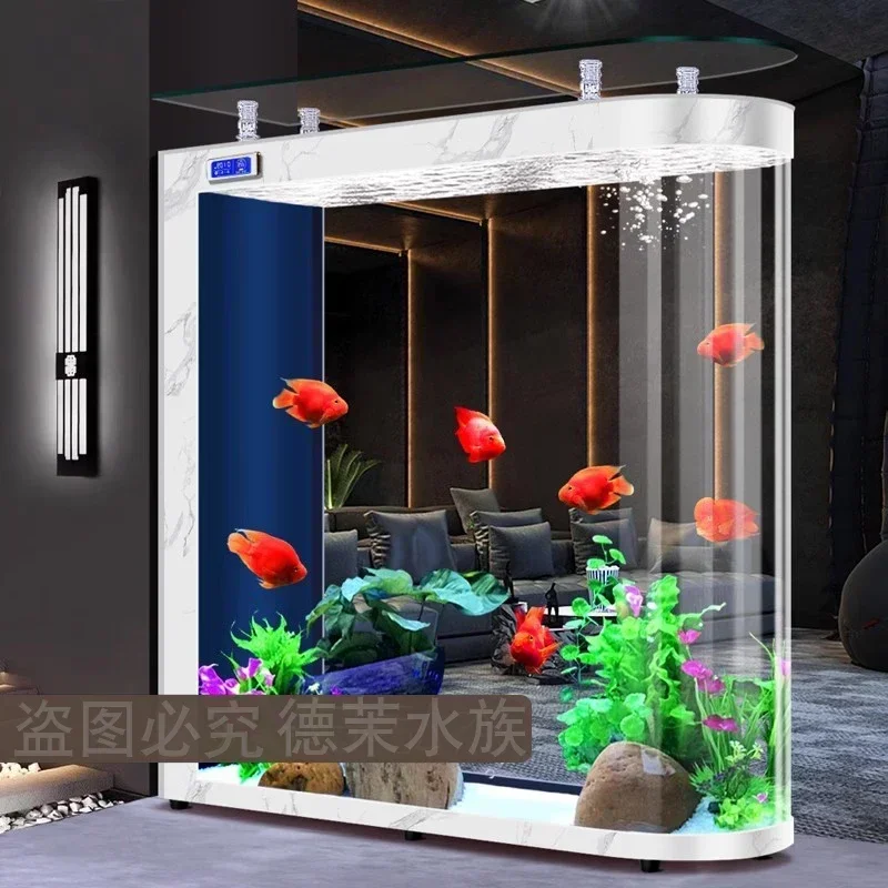 Floor-to-ceiling glass fish ta - Aquarium Xxl ulasan dan harga