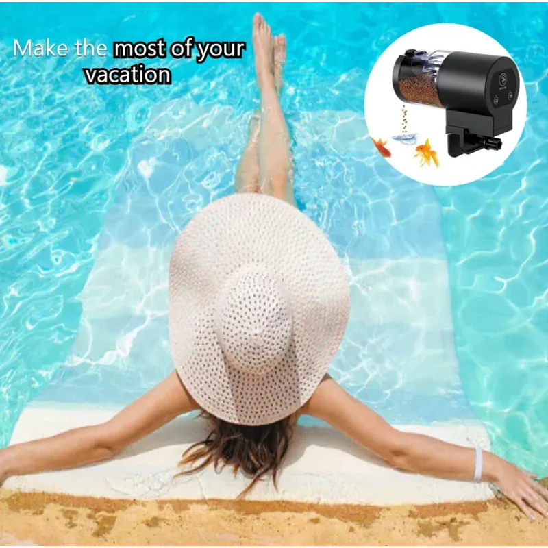 Automatic Fish Food Dispenser  - Aquarium Fish Auto Feeder ulasan dan harga