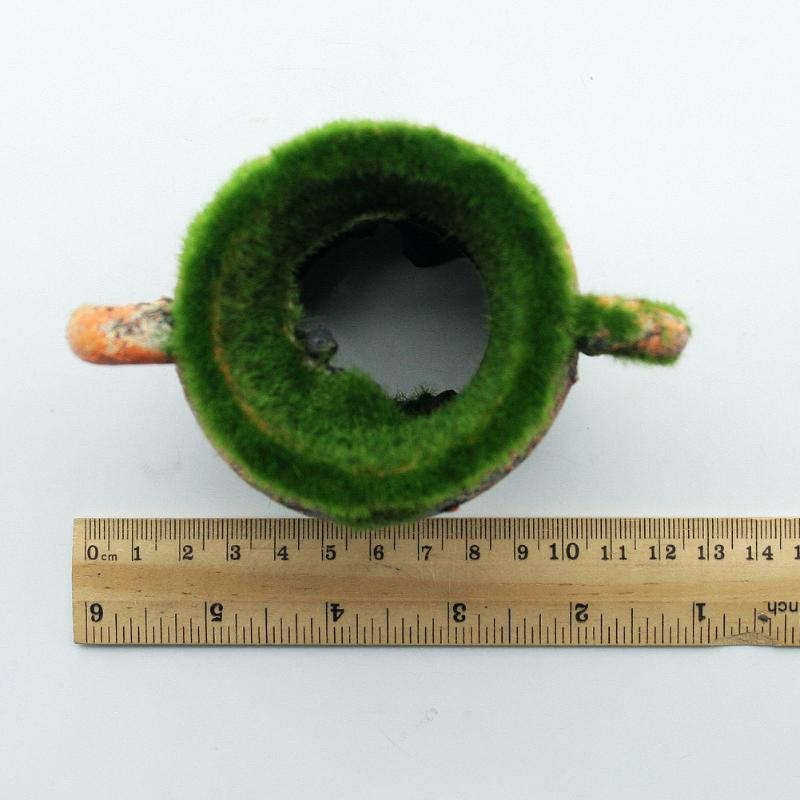 1pc Resin Vase with Moss Aquar - Aquarium Fish Tank Price ulasan dan harga