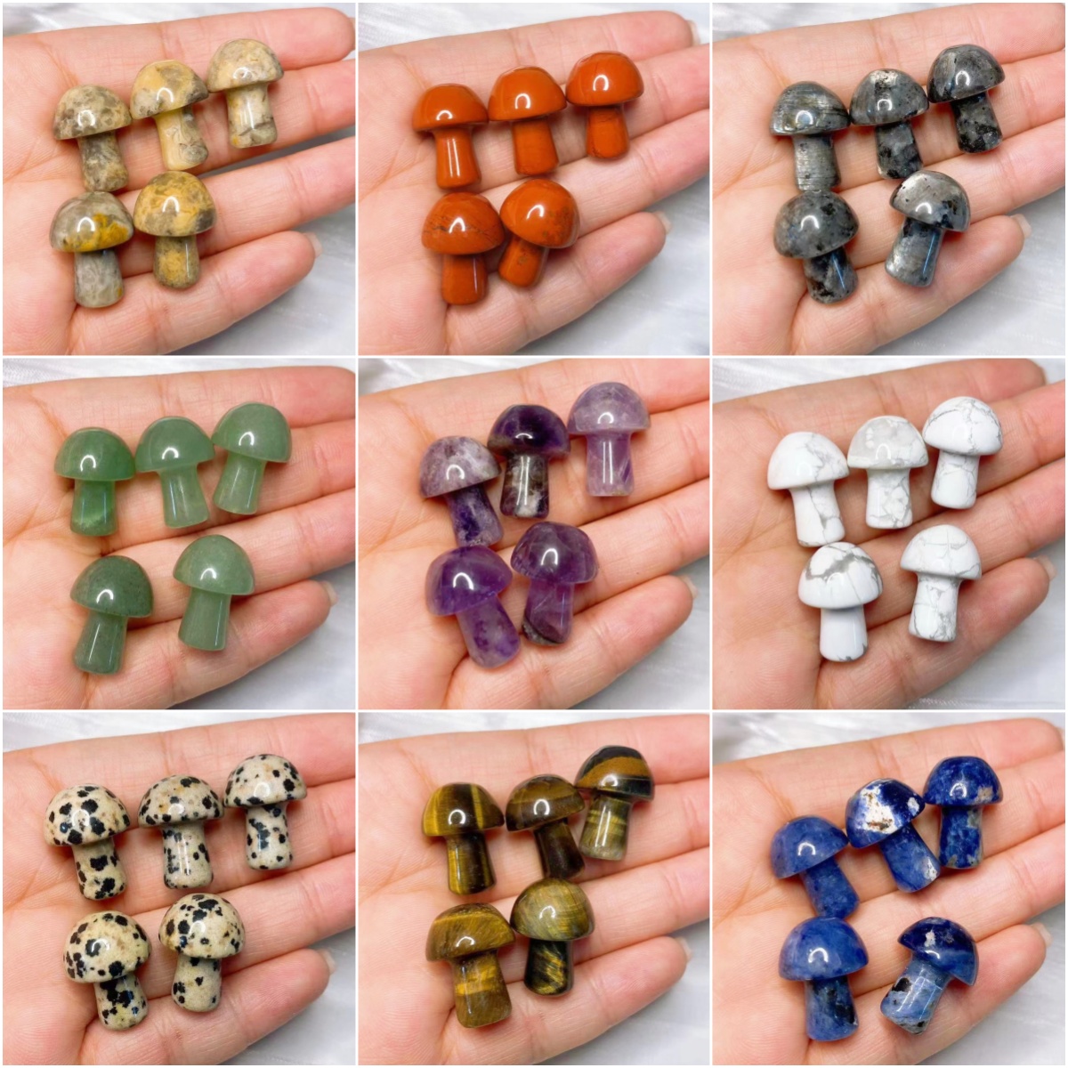 Natural Crystal Mini Mushroom  - Aquarium Decoration Rock ulasan dan harga