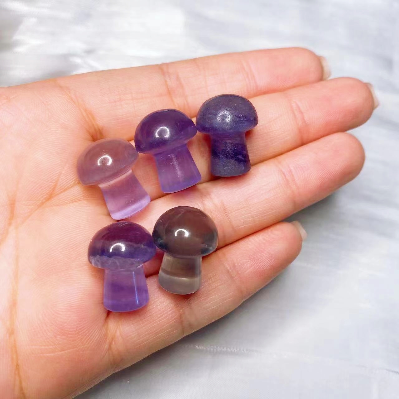 Natural Crystal Mini Mushroom  - Aquarium Decoration Rock ulasan dan harga