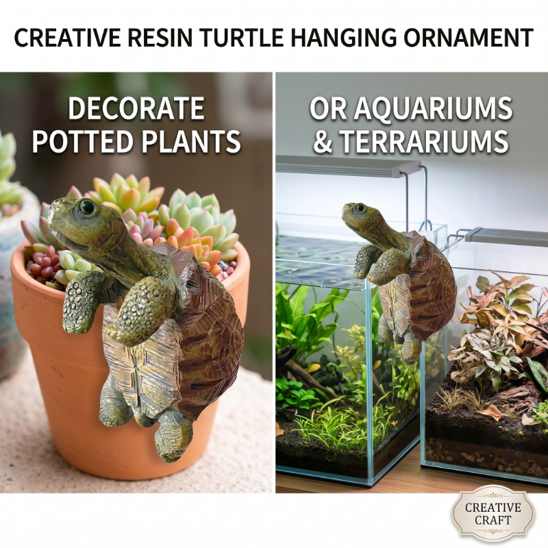 Fishing Turtle Hanging Turtle  - Aquarium Decoration Rock ulasan dan harga