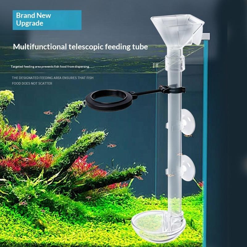 Telescopic Fish Tank Feeding T - Aquarium Fish Food ulasan dan harga