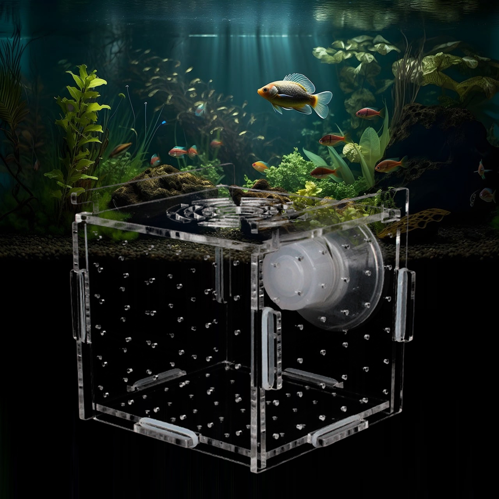 Fish Breeder Box Clear Durable - Aquarium Xxl ulasan dan harga