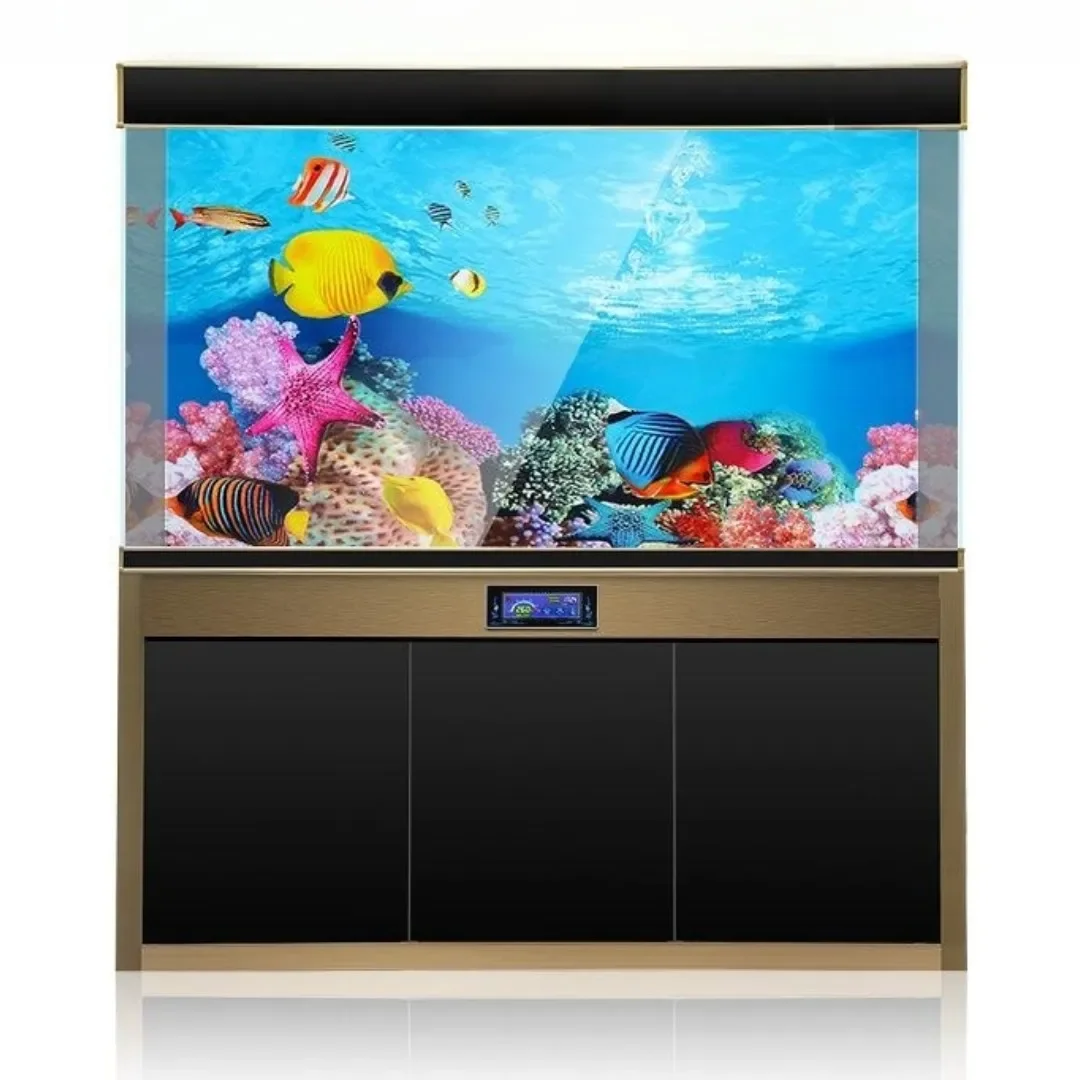 Background Aquarium 3D Sticker - Aquarium Fish Tank Price ulasan dan harga