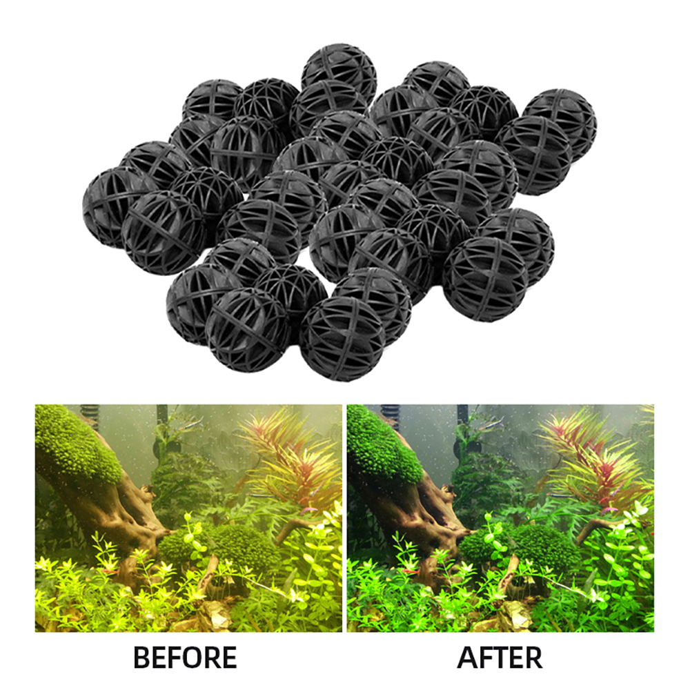 100pcs 18mm Biological Bio Bal - Fish Tank Filter Aquarium ulasan dan harga