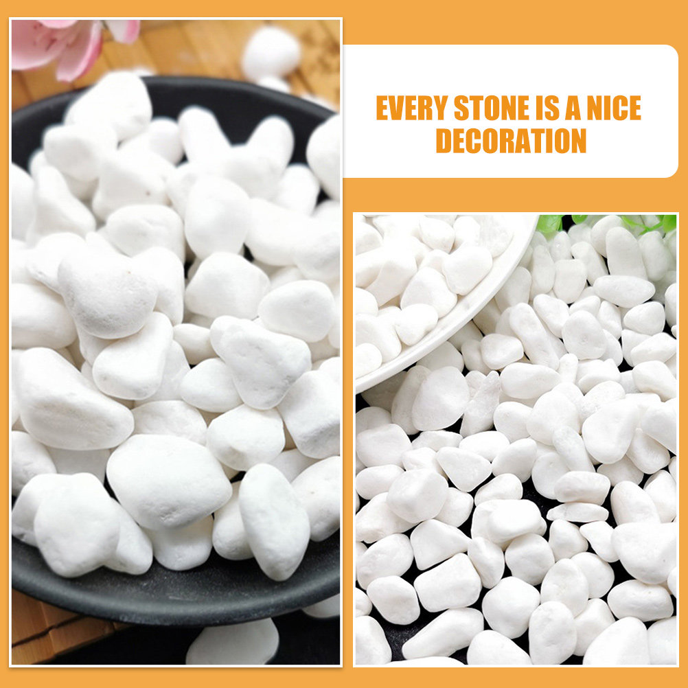 1Set White Decorative Stone Aq - Aquarium Decoration Rock ulasan dan harga