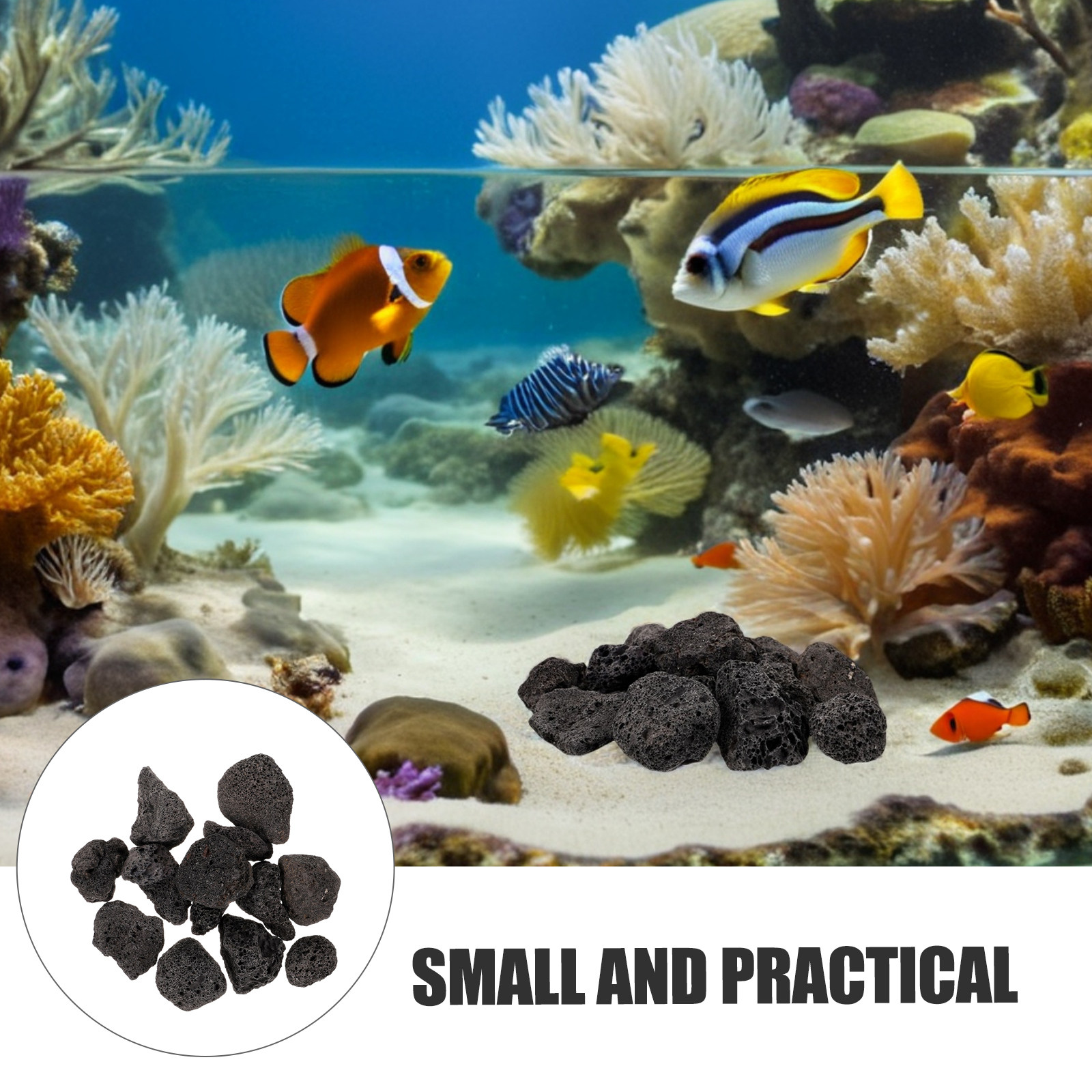 1Pack Volcanic Stone Decoratio - Aquarium Decoration Rock ulasan dan harga