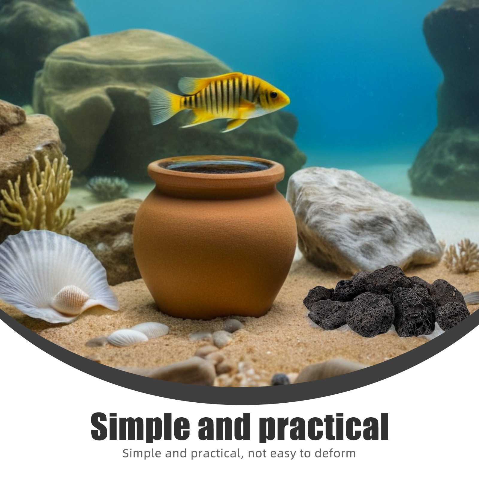 1Pack Natural Volcanic Stones  - Aquarium Decoration Rock ulasan dan harga