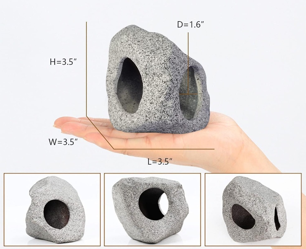 Fish Tank Cave Stone Landscapi - Aquarium Fish Tank Price ulasan dan harga