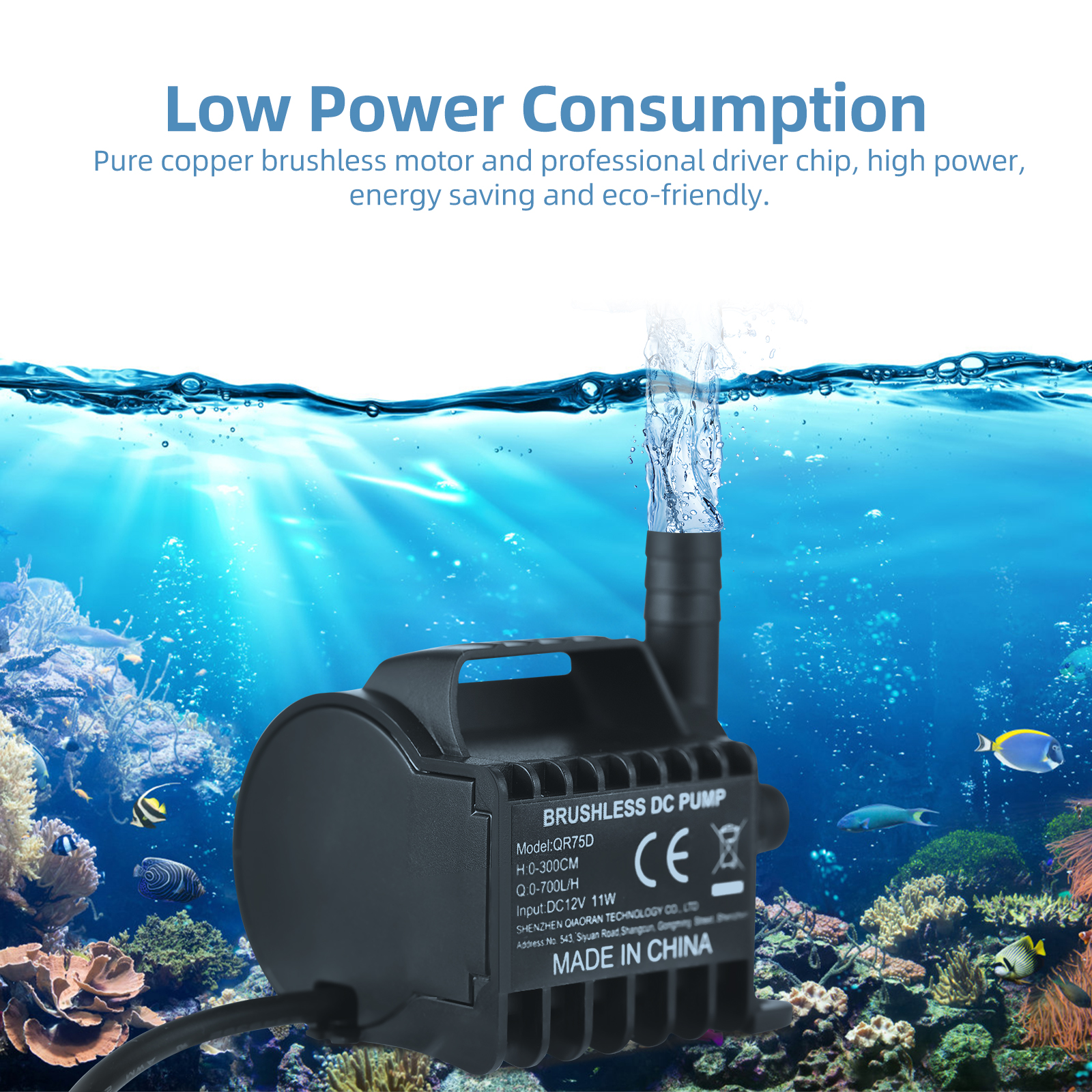 12V Submersible Water Pump 9.8 - Aquarium Fish Care ulasan dan harga