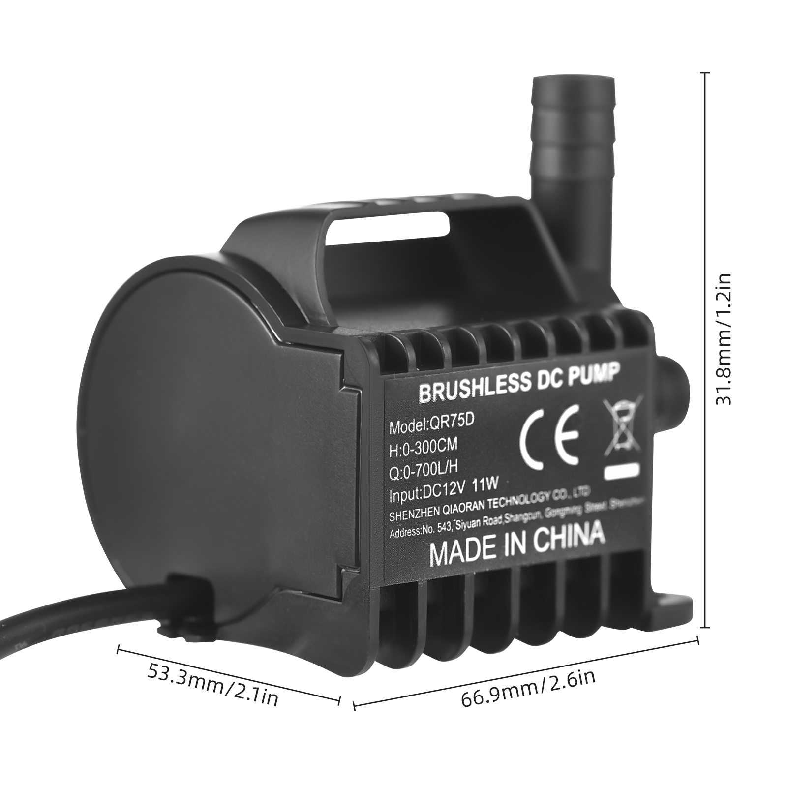 12V Submersible Water Pump 9.8 - Aquarium Fish Care ulasan dan harga