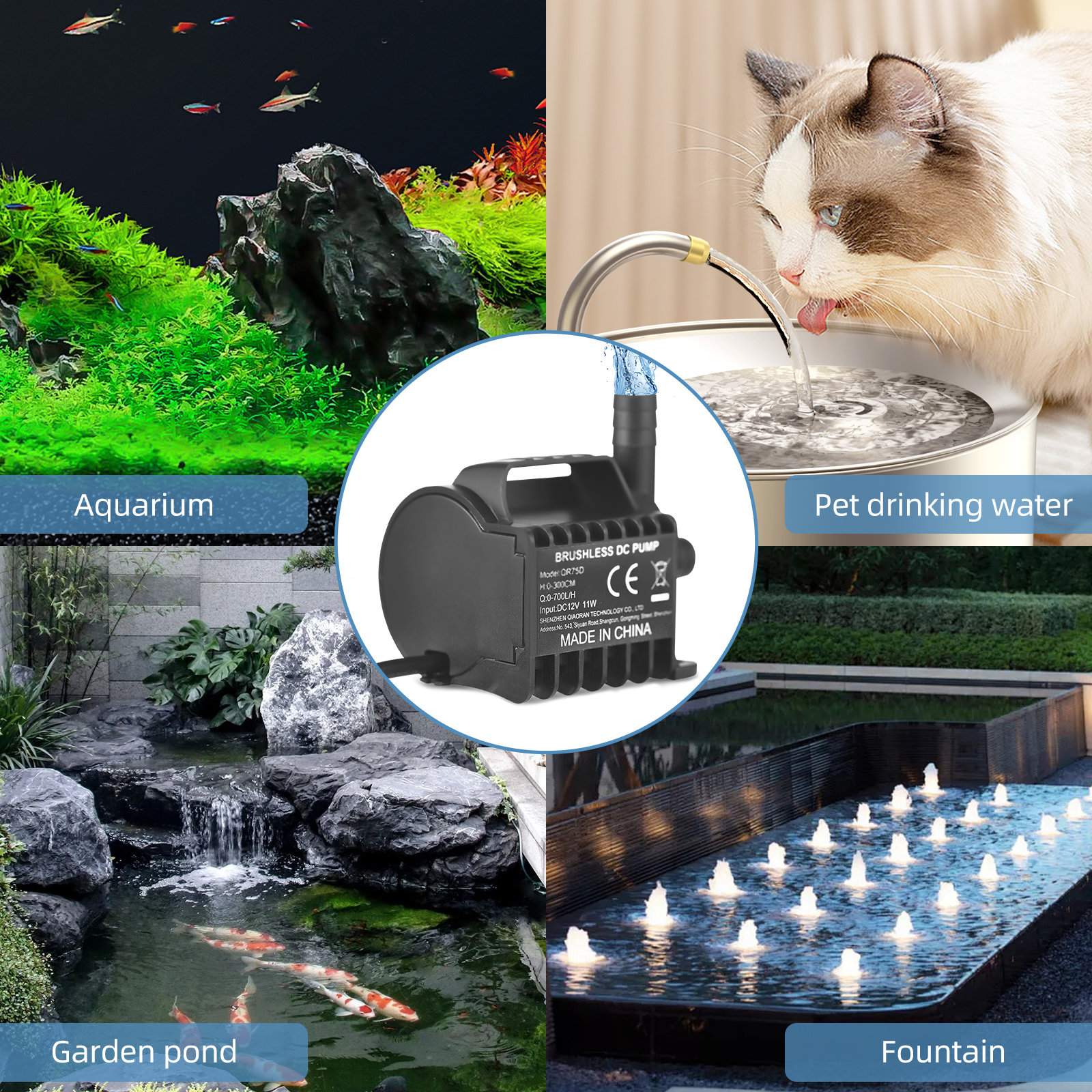 12V Submersible Water Pump 9.8 - Aquarium Fish Care ulasan dan harga