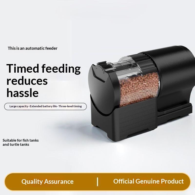 Automatic Fish Feeder With Tim - Aquarium Fish Food ulasan dan harga