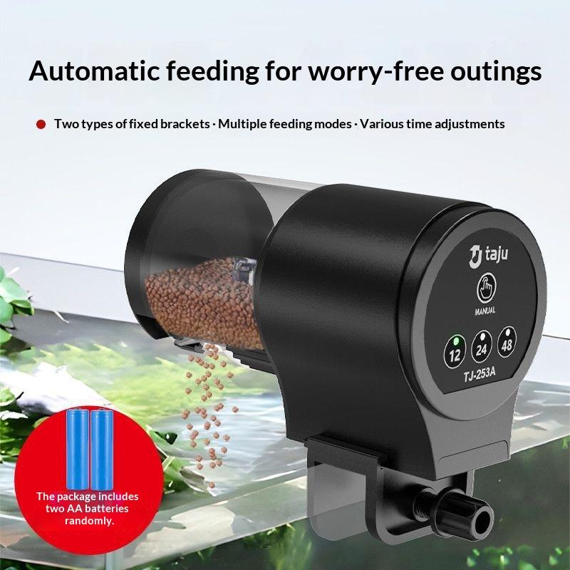 Automatic Fish Feeder With Tim - Aquarium Fish Food ulasan dan harga