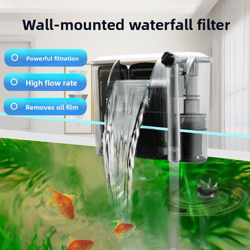  Wall-Mounted Aquarium Water P - Fish Tank Filter Aquarium ulasan dan harga